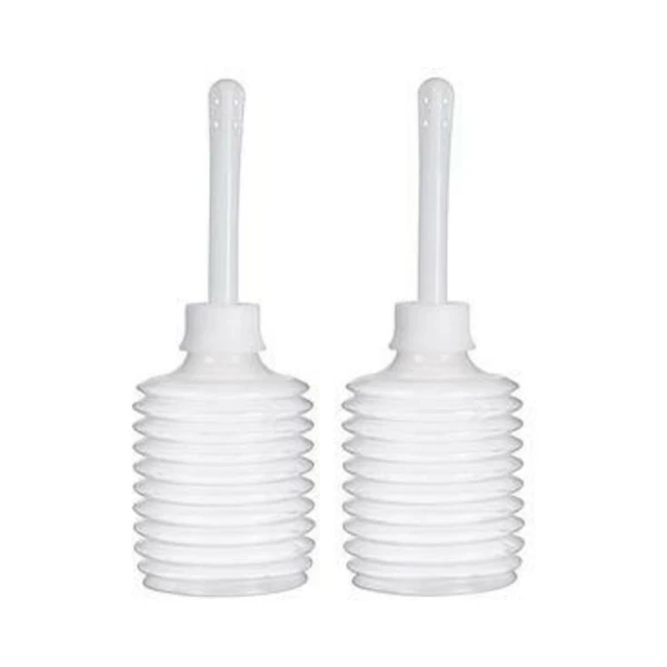 Anal Douches: Cloud 9 Fresh + Portable Anal Enema Douche 3.3oz EZ Squeeze Bulb 2 Pack