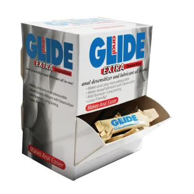 Anal Glide Extra Sample Packet Box of 50