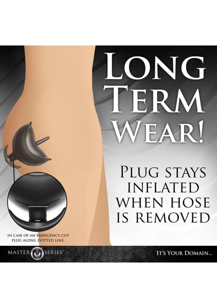 Ass Bound Anchor Inflatable Silicone Anal Plug