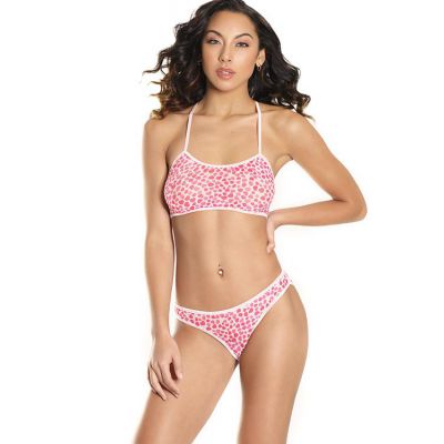 Coquette Oh My Heart Bralette with Cage Panty