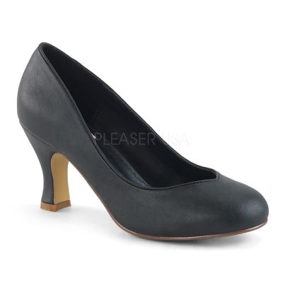 3 inches Spool Heel Round Toe Pump