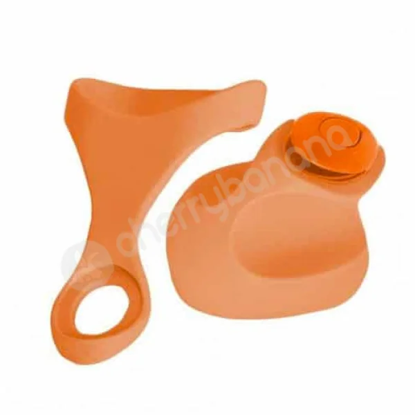 Dame Fin Orange Finger Vibrator