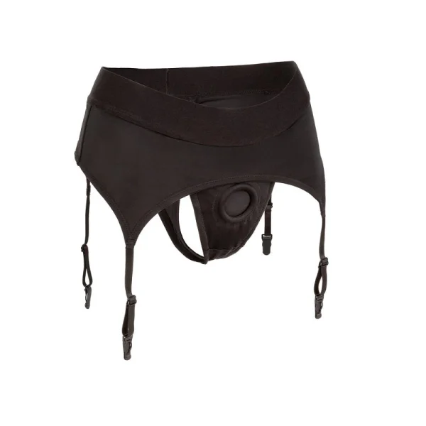 Boundless Thong With Garter Strap-On Harness By CalExotics - Large / X-Large