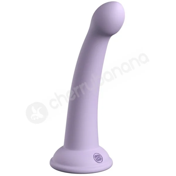 Dillio Platinum Secret Explorer 6" Purple Silicone Dildo With Suction Cup Body Dock Compatible Base