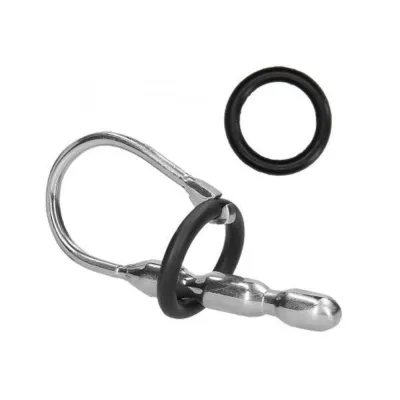 Ouch Urethral Sounding Metal Stretcher With Ring 10 Mm