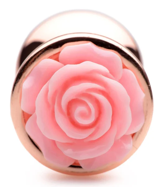 Pink Rose Gold Anal Plug - Medium