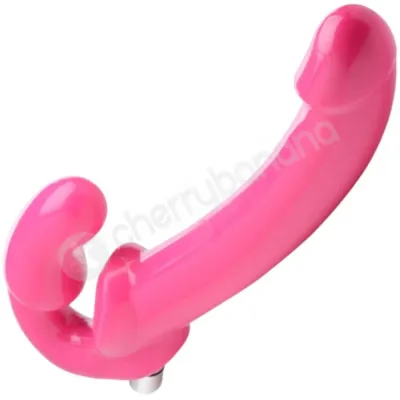 Strap U Pink Slim 7x Revolver 8 Inch Vibrating Strapless Strap on