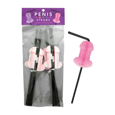 Penis Honeycomb Tissue Party Straws