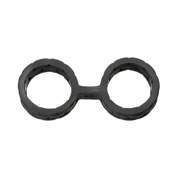 Japanese Bondage Silicone Cuffs Large Black