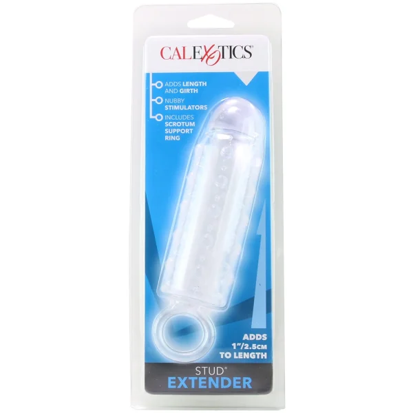 Stud Extender Clear With Supporting Ring