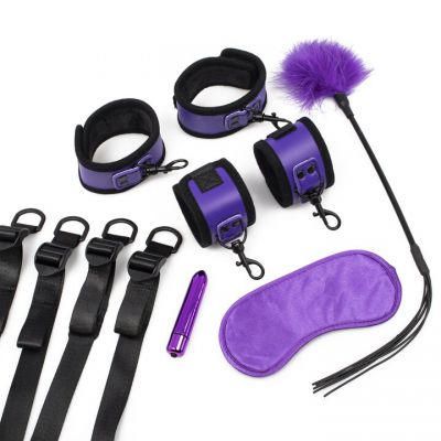 Bondara Purple Reign 4 Piece Bondage and Sex Toy Set