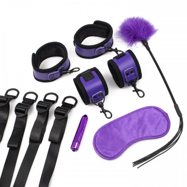 Bondara Purple Reign 4 Piece Bondage and Sex Toy Set