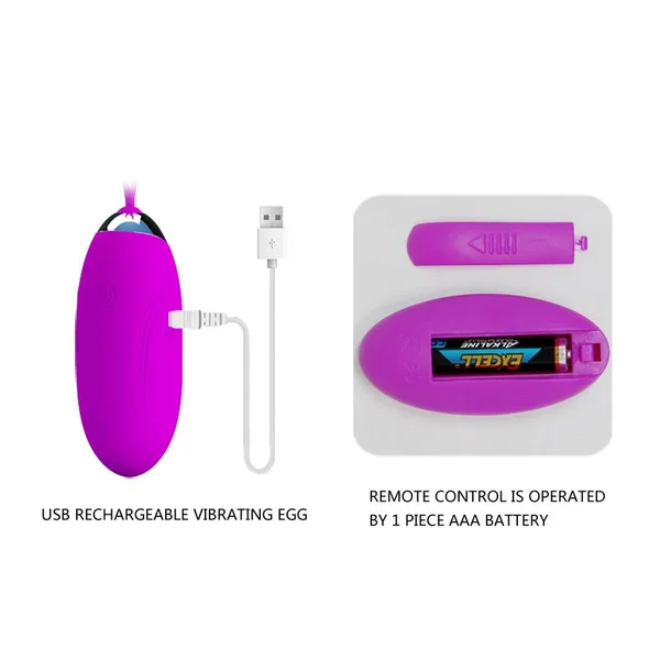 Pretty Love - Vibrating Egg Jenny (Purple) — image 10 of 10