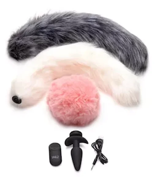 Tailz Vibe Plug And 3 Tails W/remote Set — image 2 of 2