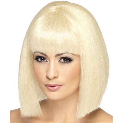 Blonde Bombshell Short Full Fringe Wig
