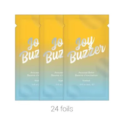 Joy Buzzer Naked Clitoral Arousal Balm bulk Pack 24 Pcs 13 Oz Foil