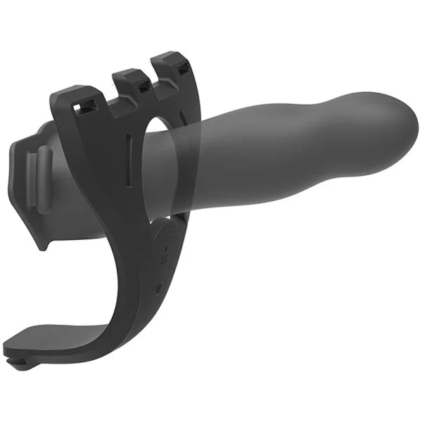 Body Extensions Hollow Strap-on 4-piece Set With Clitoral Vibrator Black