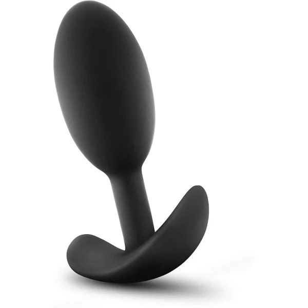 Luxe Wearable Vibra Slim Plug Medium Black