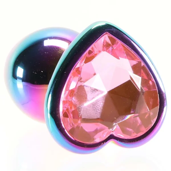 Rear Assets - Multicolor Heart - Small - Pink
