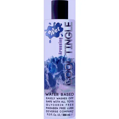 Wet Cool Tingle Water Based Lubricant 9 0 Fl Oz