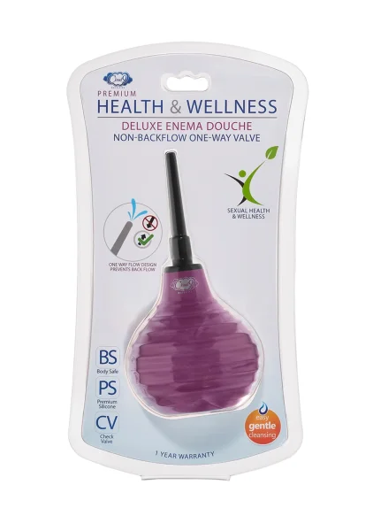 Cloud 9 Health & Wellness Deluxe Enema / Douche With Non-Backflow One-Way Valve