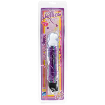 Crystal Jellies Sleeve w 7 inch Iridescent Vibe Multi Speed