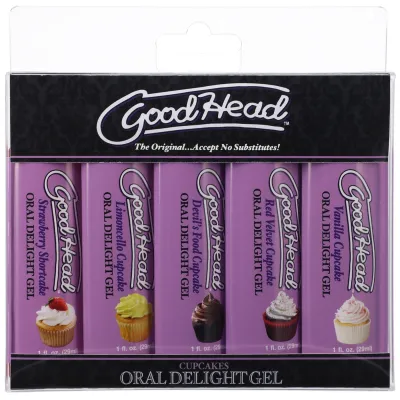 Goodhead Oral Delight Gel Cupcake 5 Pack 1 Fl Oz