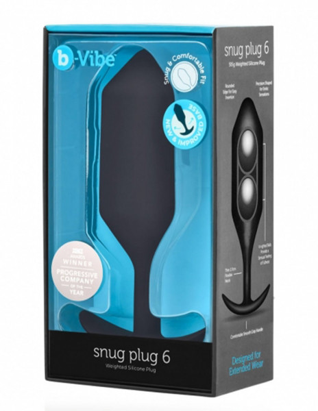 B-Vibe Snug Plug 6 - 6.3" Weighted Butt Plug