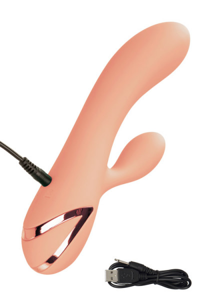 California Exotic 8.5" Vibrating & Gyrating Silicone G-Spot Rabbit