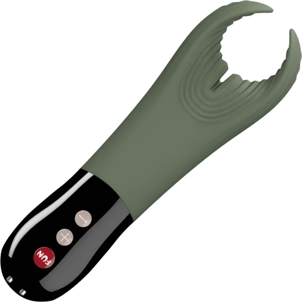 Fun Factory Manta Rechargeable Vibrating Male Stroker For Men - Moss Green