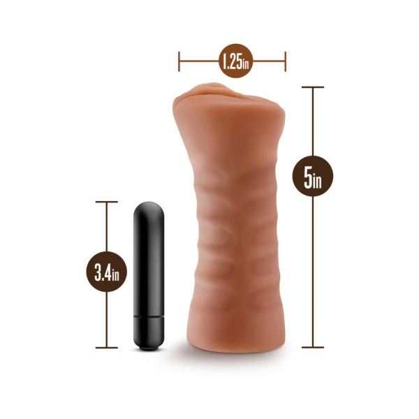 M For Men Julieta Mocha Tan Vagina Stroker — image 14 of 16