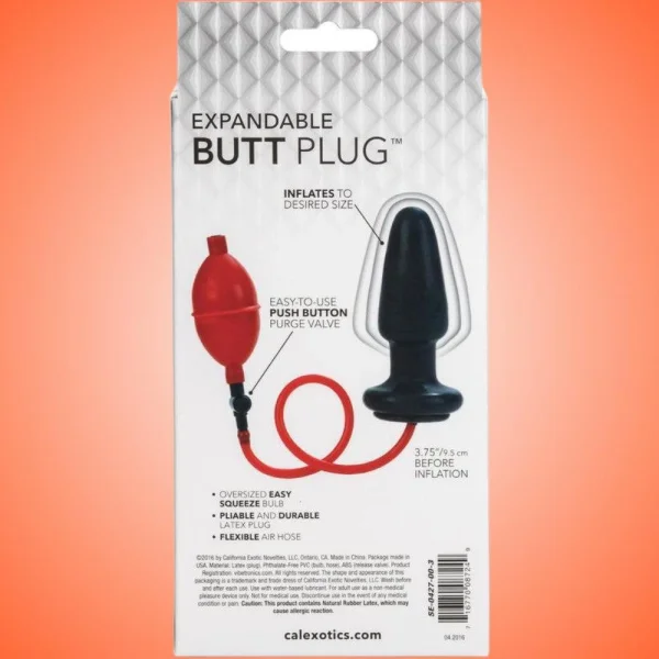 Colt Expandable Butt Plug with Superior Inflation