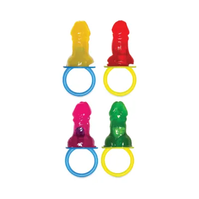 Bachelorette Party Favors Candy Pecker Pacifier Ring 48 Per Bowl