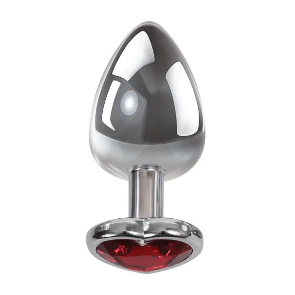 Adam & Eve Large Red Heart Gem Anal Plug