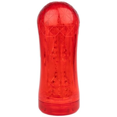 Bondara Red Rocket Clear Neutral Cup Masturbator 7 Inch