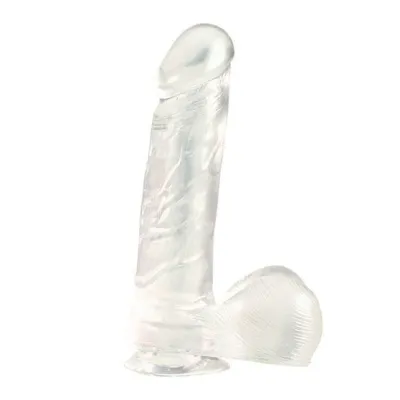 6 Inches Clear Dong With Suction Cup
