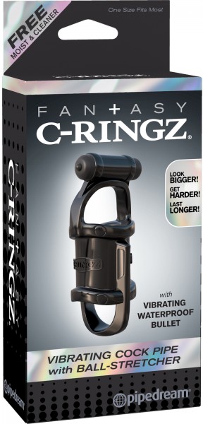 Pipe Vibrating Cock & Balls Ring
