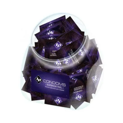 ID Superior Feel Condom 144 Condoms Jar Display