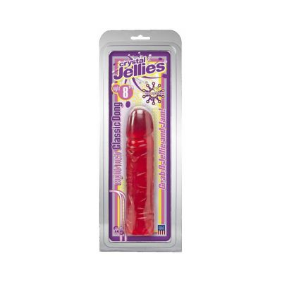 Crystal Jellies Classic Dong 8 Inch Pink