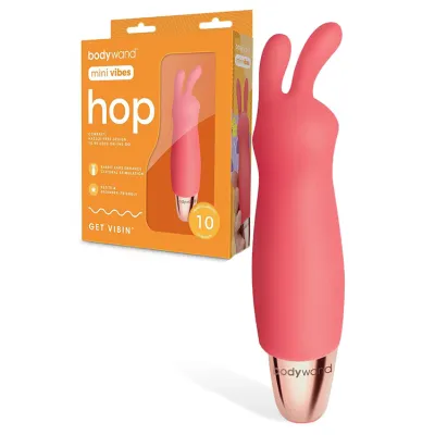 Bodywand Hop Mini Vibe 5 25 Clitoral Vibrator with Rabbit Ears