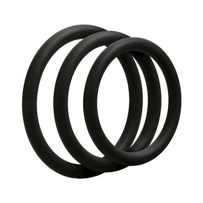 Optimale 3 C ring Set Thin Black