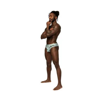 Women s Lingerie Male Power Sheer Prints Sheer Thong Flamingo L xl