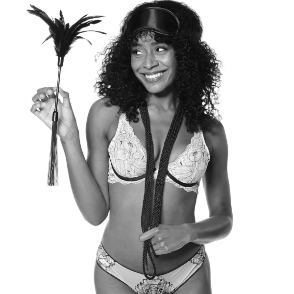 Sex & Mischief Shadow Tie and Tickle Kit By Sportsheets