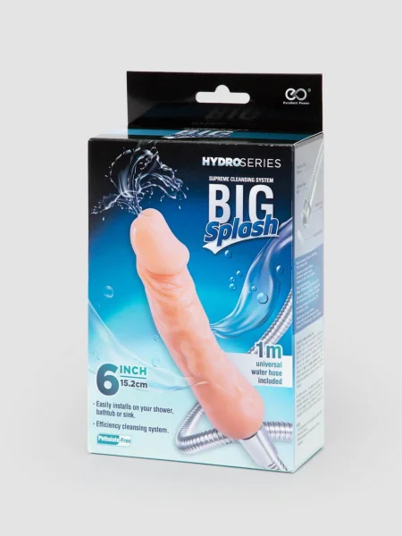 Hydro Series Shower Spraying 6-Inch Water Dildo