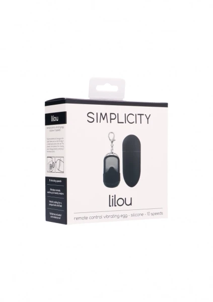 Lilou Remote Control Vibrating Egg - Black