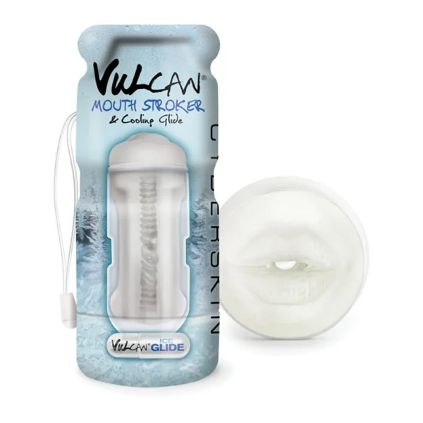 CyberSkin Vulcan Mouth Stroker w/Cooling Glide Frost