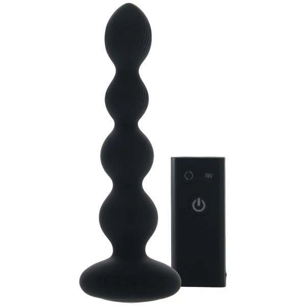 Nexus Tornado Probe Rechargeable Waterproof Silicone Rotating & Vibrating Anal Beads With Remote