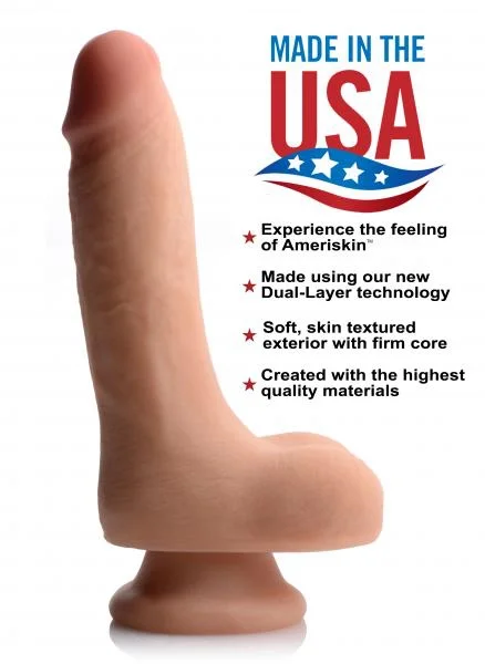 USA Cocks 7 Inches Ultra Real Dual Layer Suction Cup Dildo — image 5 of 8