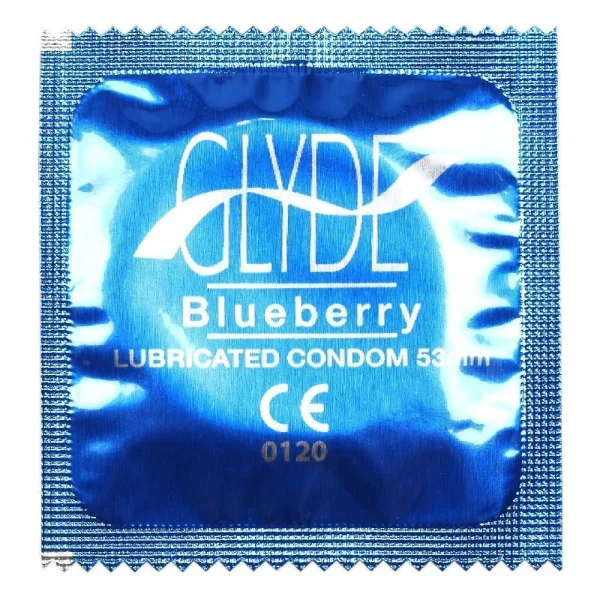 Glyde Organic Blueberry Flavored Vegan Condoms | 12-Pack
