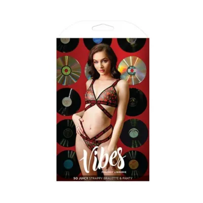 Fantasy Lingerie Vibes So Juicy Strappy Bralette Panty